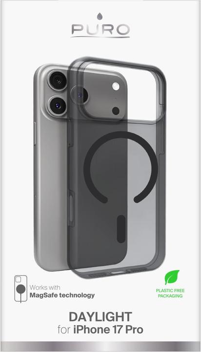 Produktbild Puro Daylight Magsafe kompatible Silikonhülle für iPhone 17 Pro - Translucent Black (Apple iPhone 17 Pro Max)