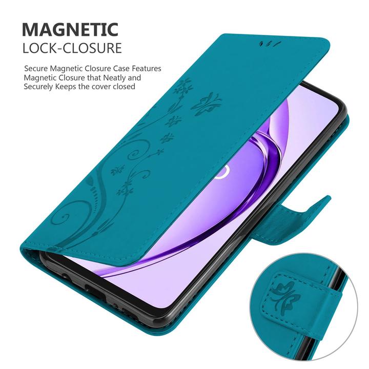 Produktbild Cadorabo Hülle für Oppo A40 mit Blumen Muster (Oppo A40)