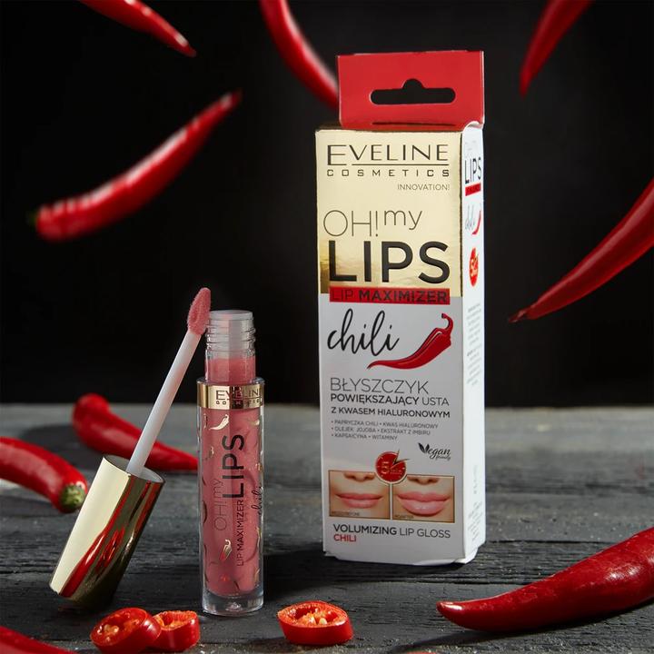 Produktbild Eveline Oh My Lips Lip Maximizer Lip Gloss From Hyaluronic Acid Chili 4.5Ml