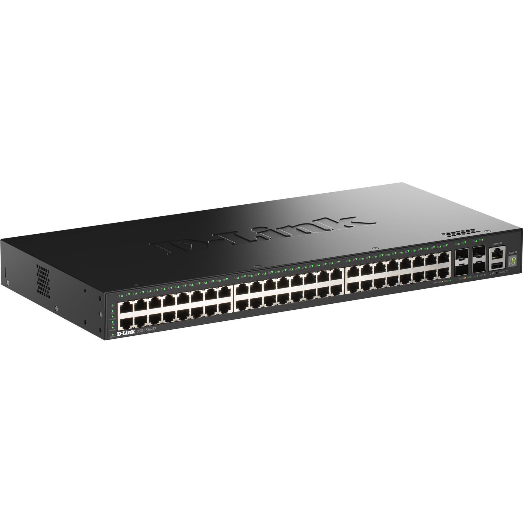 D-Link 48 Ports GE + 4 Ports 10G (52 Ports) (DGS-1530-52/E)