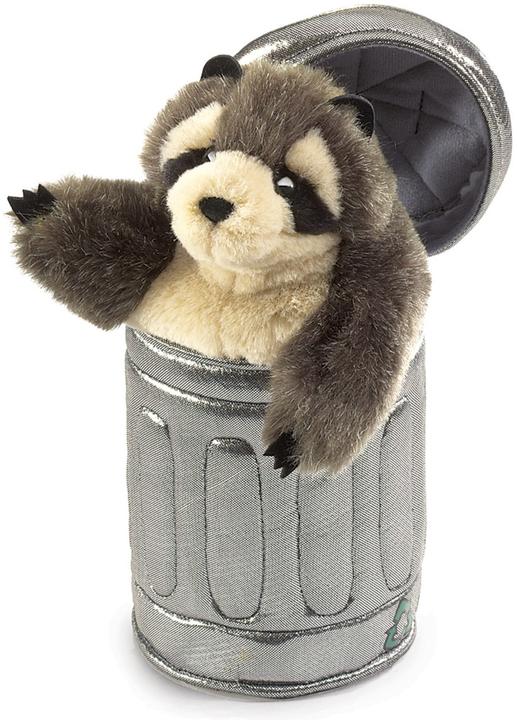 Produktbild Folkmanis Waschbär im Mülleimer