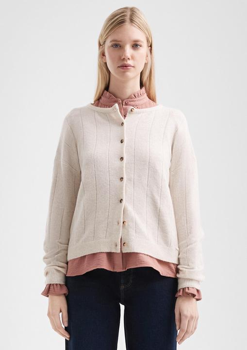 Produktbild s.Oliver Strickjacke Weicher Cardigan mit überschnittenen Schultern (M)