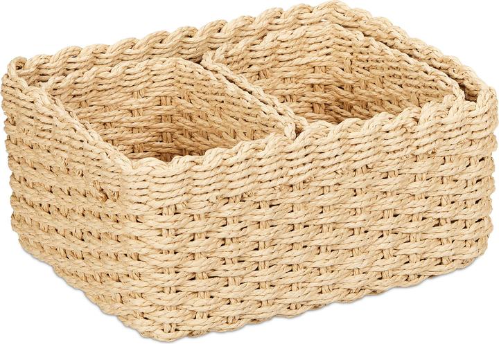 Actual product image Relaxdays 3x storage baskets (1 x, 29 x 22 x 14 cm)