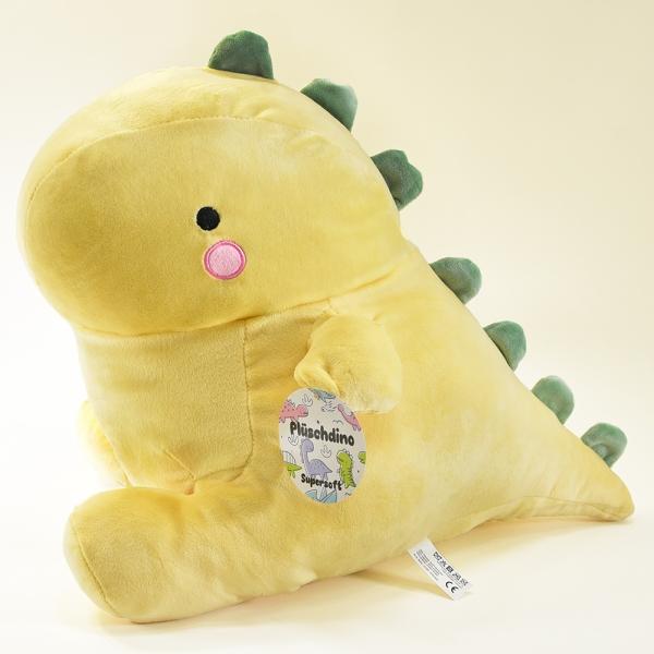 Actual product image Kögler Super soft plush dino, yellow, 40x34x34 cm (40 cm)