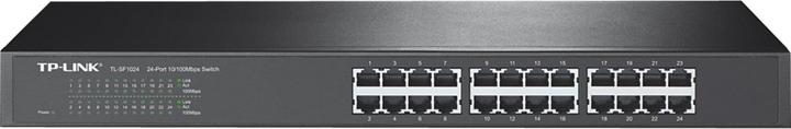 TP-Link TL-SF1024 Nicht verwalteter Netzwerk-Switch Fast Ethernet (10/100) Schwarz (24 Ports)