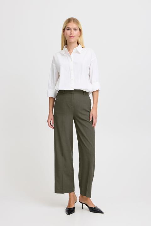 Actual product image B.young BYDANTA WIDE LEG PANTS 2 CROPPED 20815027 (44)