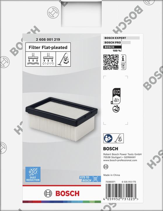 Image du produit Bosch Professional Zubehör Flachfaltenfilter EPA
