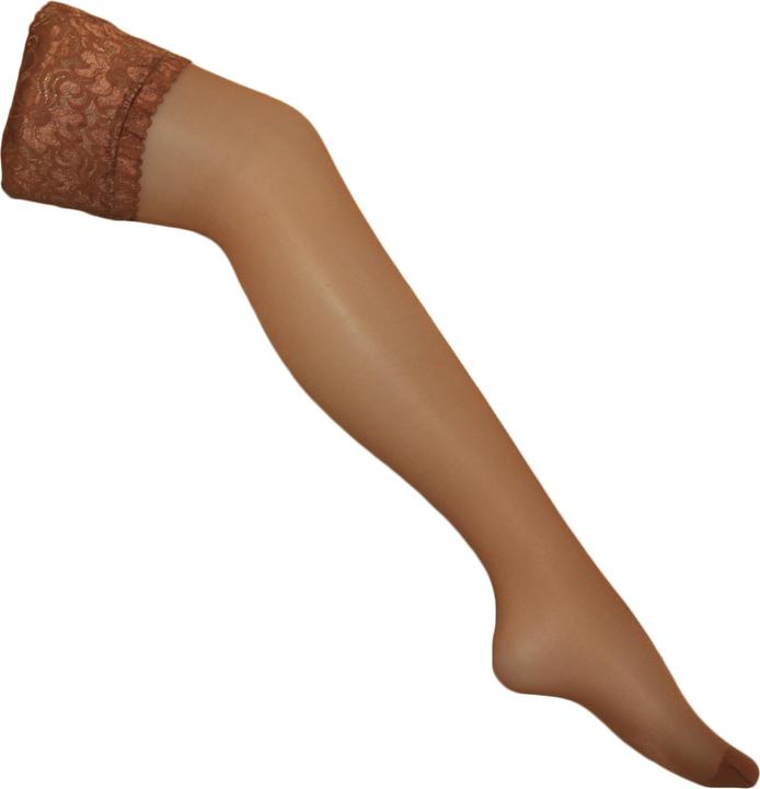 Produktbild Silky Shine Halterlose Strümpfe mit Spitzenabschluss (M)