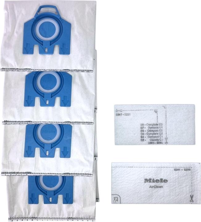Miele HyClean Pure GN Sacs à poussière avec filtre( 4x 12421130 ) pour Complete C2 / C3 (16 x)