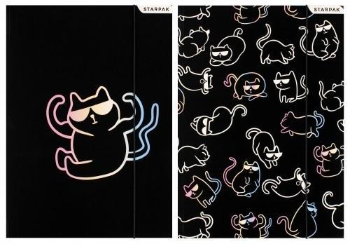 Produktbild Starpak A4 Kitty schwarzer Ordner mit Gummiband (A4)