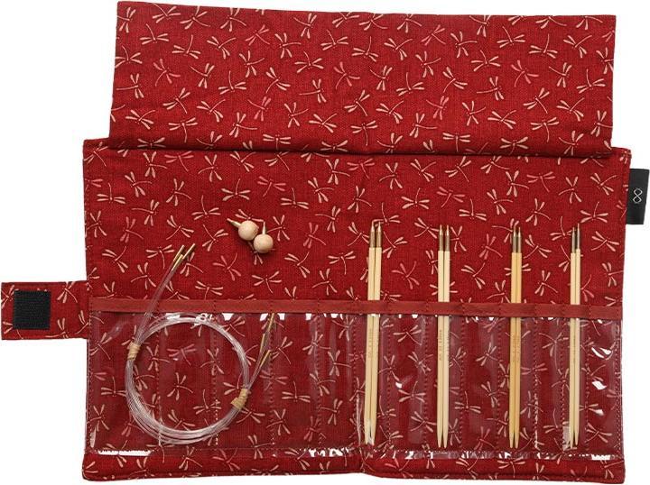 Actual product image Seeknit Needle set interchangeable needle points Shirotake 2.50 - 3.25 mm 12.5 cm Red