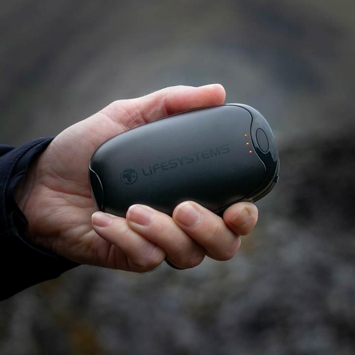 Productafbeelding Lifesystems Oplaadbare Dual Palm Handwarmer, USB & USB C poorten