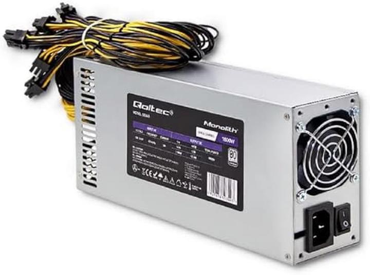 Produktbild Qoltec 50349 PCI-E 1800W power supply 80 Plus Platinum Game miner (1800 W)