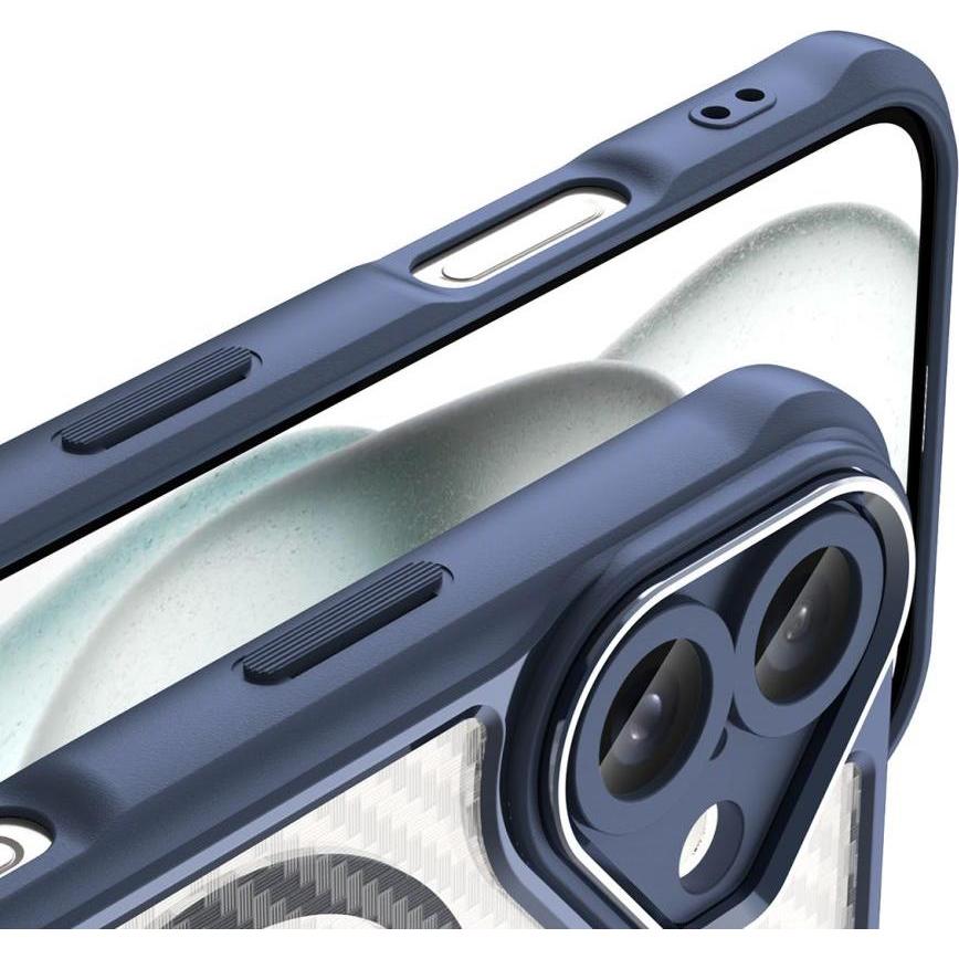 Thumbnail - Hurtel Leading Series MagSafe Silicone Case for iPhone 16 Plus - Blue (Apple iPhone 16 Plus), Smartphone Hülle, Blau