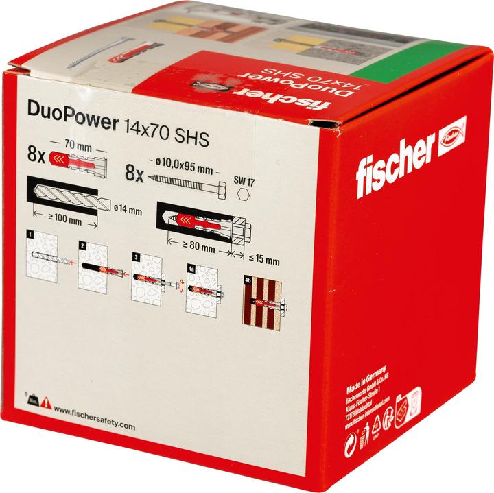 Produktbild Fischer DuoPower 14x70 S (8 Stk.)