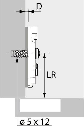 Produktbild Hettich Kreuzmontageplatten Sensys/Intermat 8099, Eckmontage (200 Stk.)