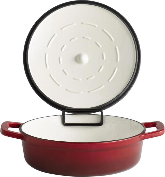 Produktbild APS Bräter mit Deckel 2.5L Gusseisen rot (Bräter + Schmortopf, Gusseisen)