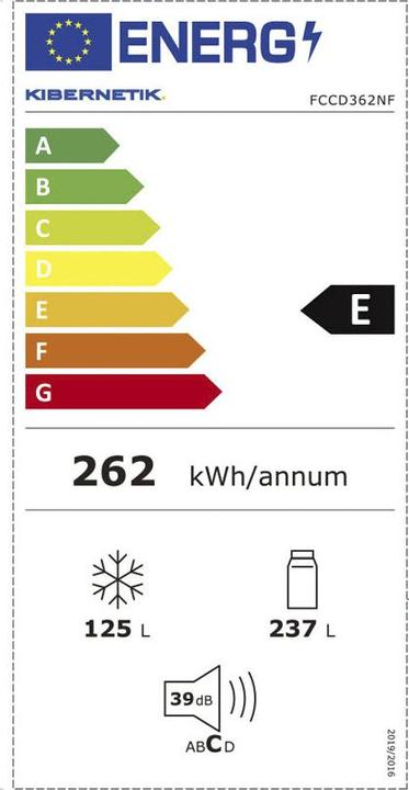 Energie-Label Kibernetik E9470362NF (362 l)