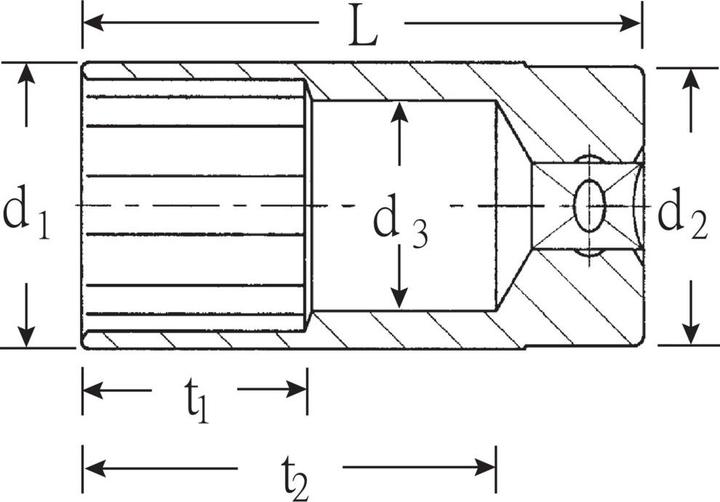 Actual product image Stahlwille 51a Sockets 1/2 1 3/16 (1 3/16")