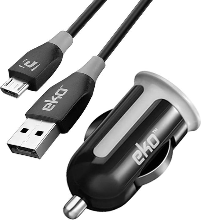 Produktbild EKO Pack Zigarettenanzünder-Ladegerät 1A mit Micro-USB-Kabel 1m