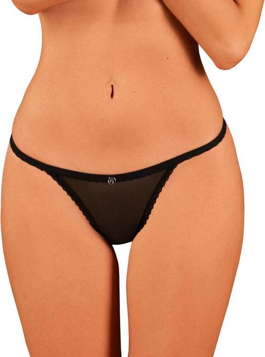 Obsessive Celia Noir String M/L (M, L)