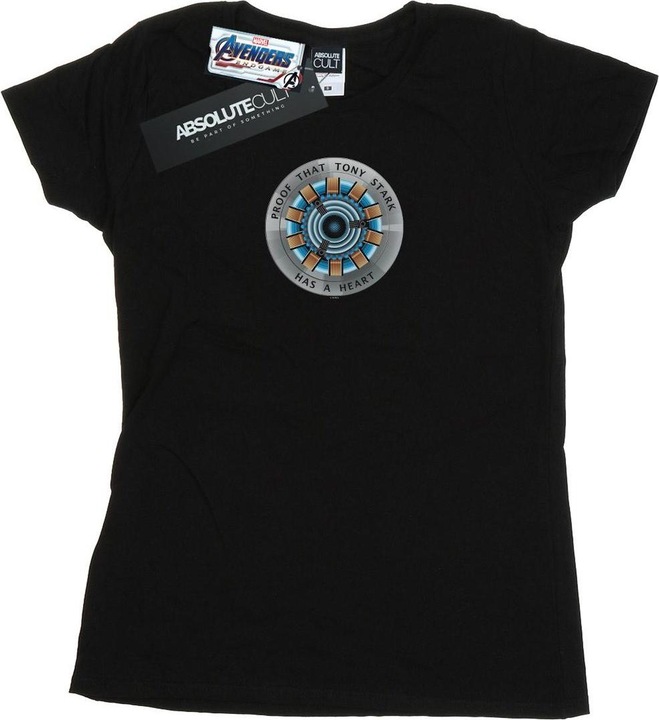 Immagine prodotto Femme/Ladies Avengers Endgame Tony Stark Cuore Maglietta in Cotone (L)