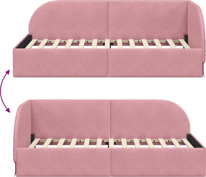 Produktbild vidaXL Eckbettgestell (100 x 200 cm)