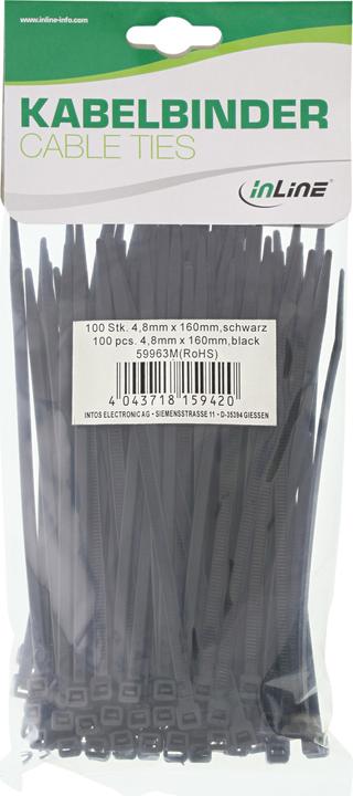 Image du produit InLine Attache-câbles (Serre-câbles en plastique, 160 mm, 100 pcs)