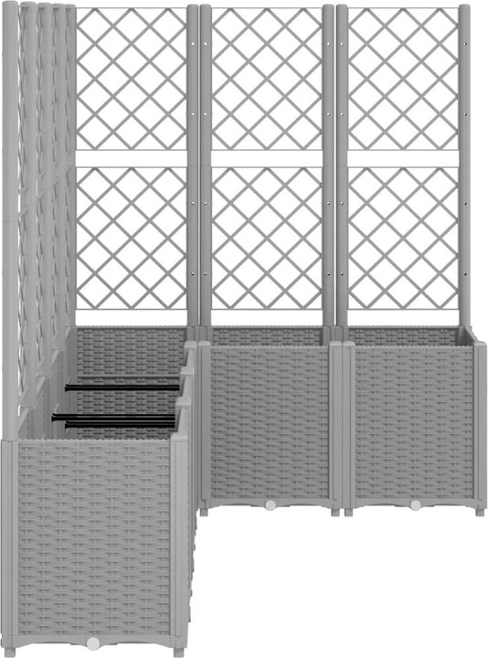 Actual product image VidaXL Planter with trellis PP