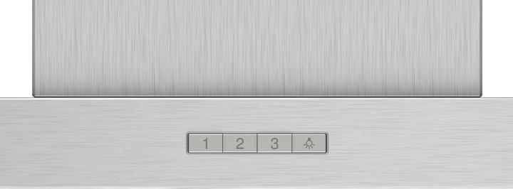 Produktbild Bosch Hausgeräte Serie 2 DWB64BC50 Dunstabzugshaube Wandmontiert Edelstahl ³/h D (Wandhaube)