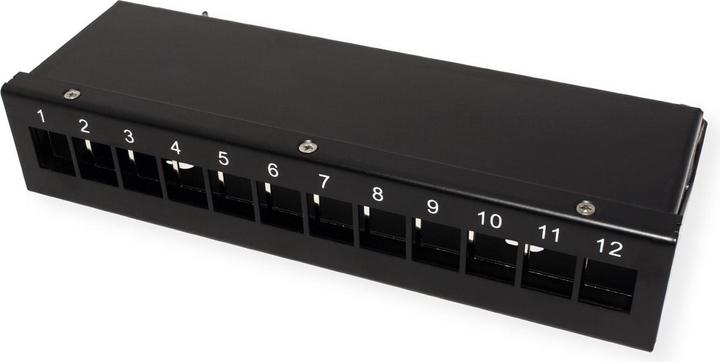 Image du produit Value Rack de modules Keystone, 12 ports, noir