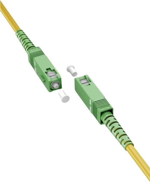 Image du produit Goobay Câble à fibre optique FTTH, monomode OS2 jaune, jaune simplex, 5 m (S/UTP, CAT6a, 5 m)