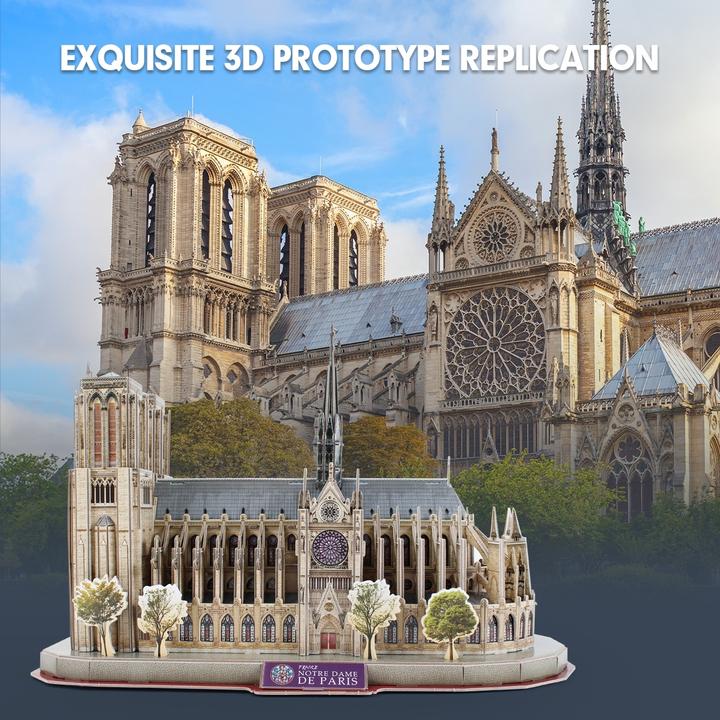Actual product image Cubicfun 3D Puzzle Notre-Dame de Paris 128 Teile (128 pieces)