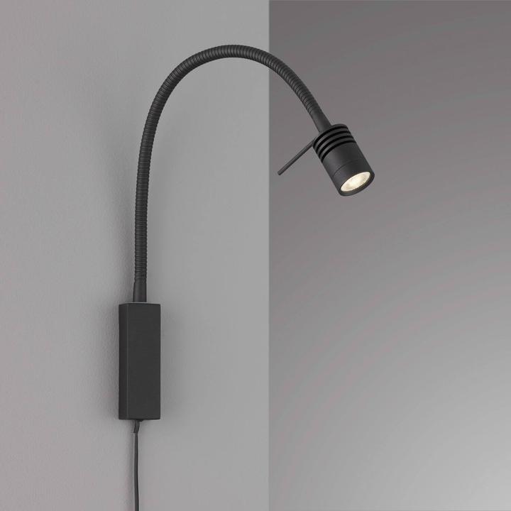 Actual product image Fischer & Honsel Honsel wall spot flex, bed lamp Seng - sand black (30427)