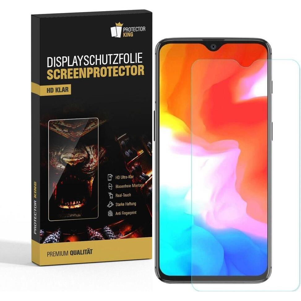 Protectorking 4x Premium Displayschutzfolie 3D KLAR (4 Stück, OnePlus 6T), Smartphone Schutzfolie
