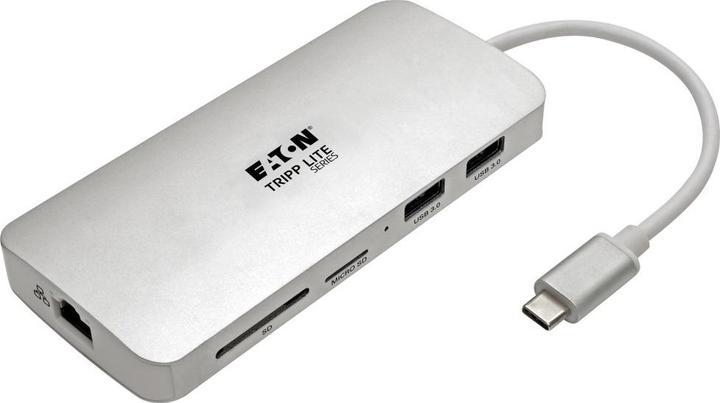 Actual product image Eaton USB-C Dock 4K HDMI USB 3.2 Gen 1 USB-A/C Hub GbE Memory Card 60W PD Charging (USB-C, 4 ports)