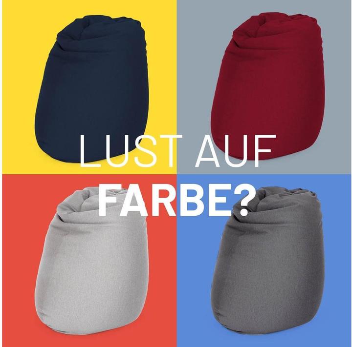 Actual product image Lumaland Sitzsack Flexi Comfort 380 L, Hellgrau
