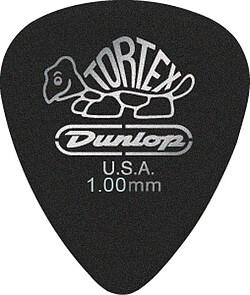Actual product image Dunlop Plectren Black Tortex 100 (12) (12 x)