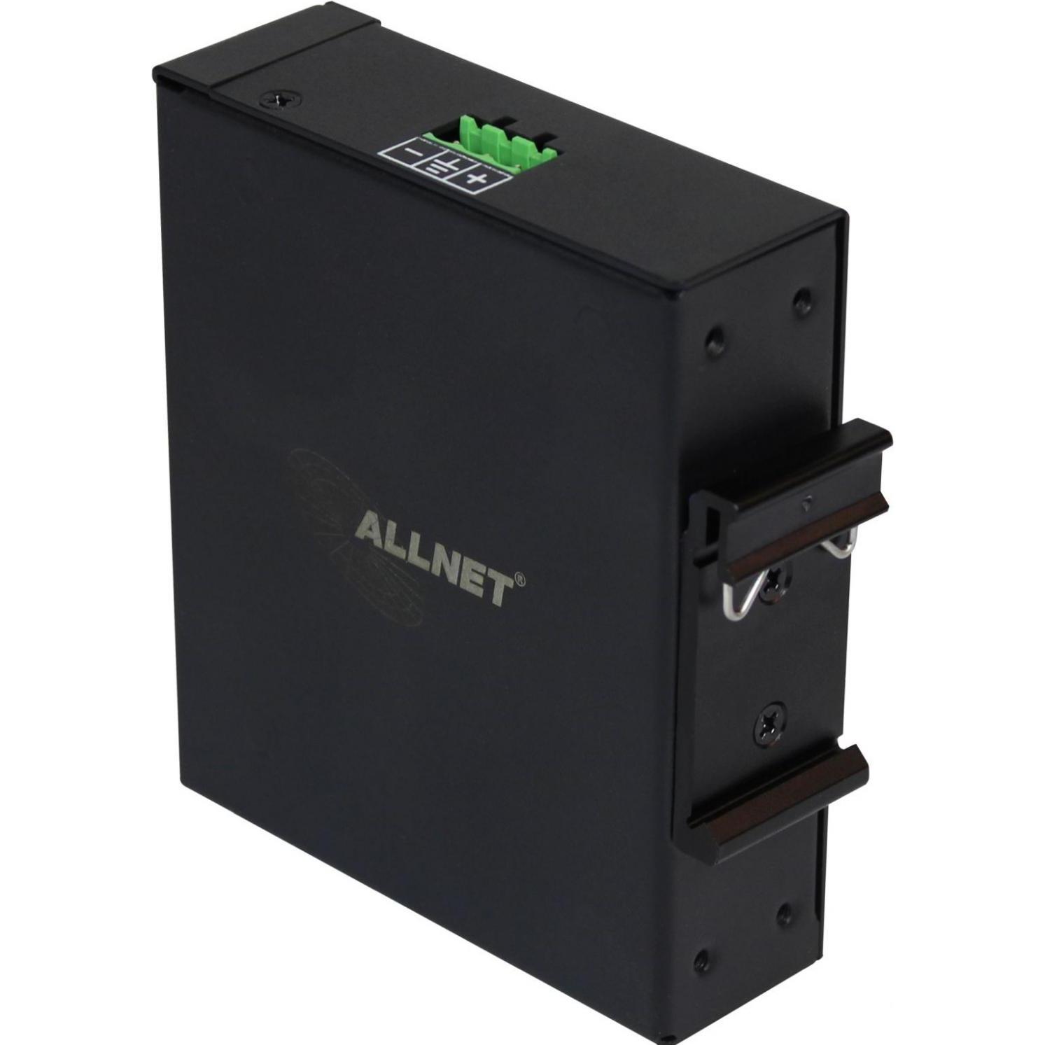 Thumbnail - Allnet PoE Injektor Industrial Gigabit / PoE BT (15,4W/30W/90W) / DIN / Metallgehäuse / "ALL-PI2014 (802.3bt (PoE++), 90...