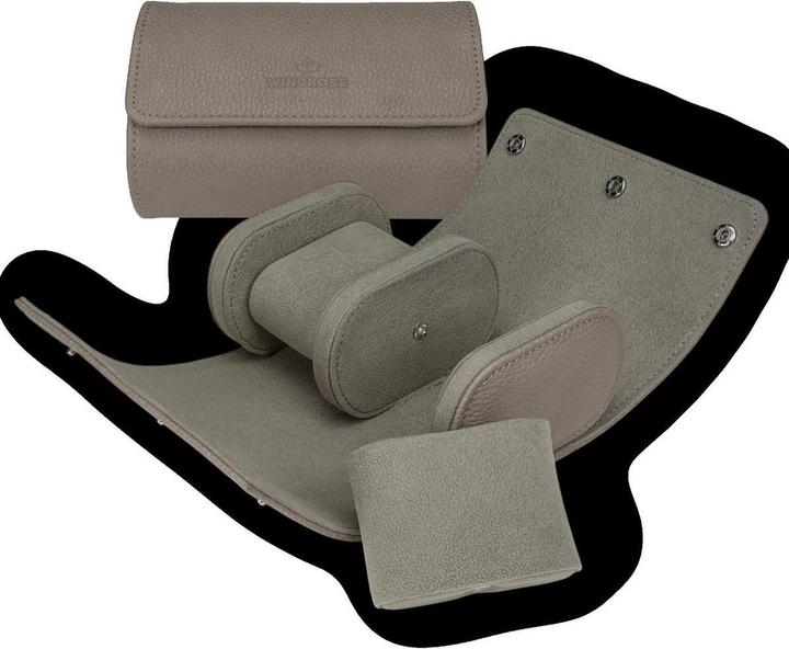 Produktbild Windrose Reise-Uhrenetui (2 Uhren) beige