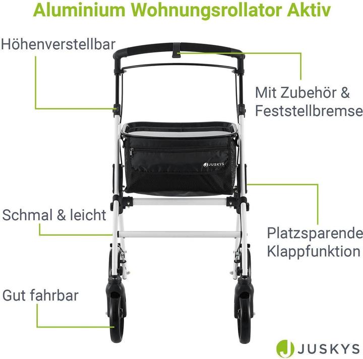 Actual product image Juskys Aluminium Wohnungsrollator