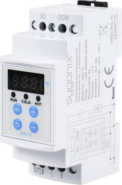 Actual product image Sygonix Temperature switch -20 - 100 °C
