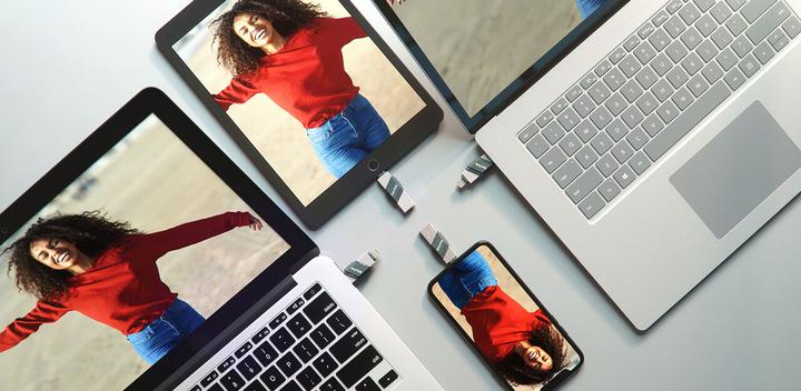 Produktbild SANDISK iXpand Flash Drive Flip (64 GB, Micro USB-B, USB-A)