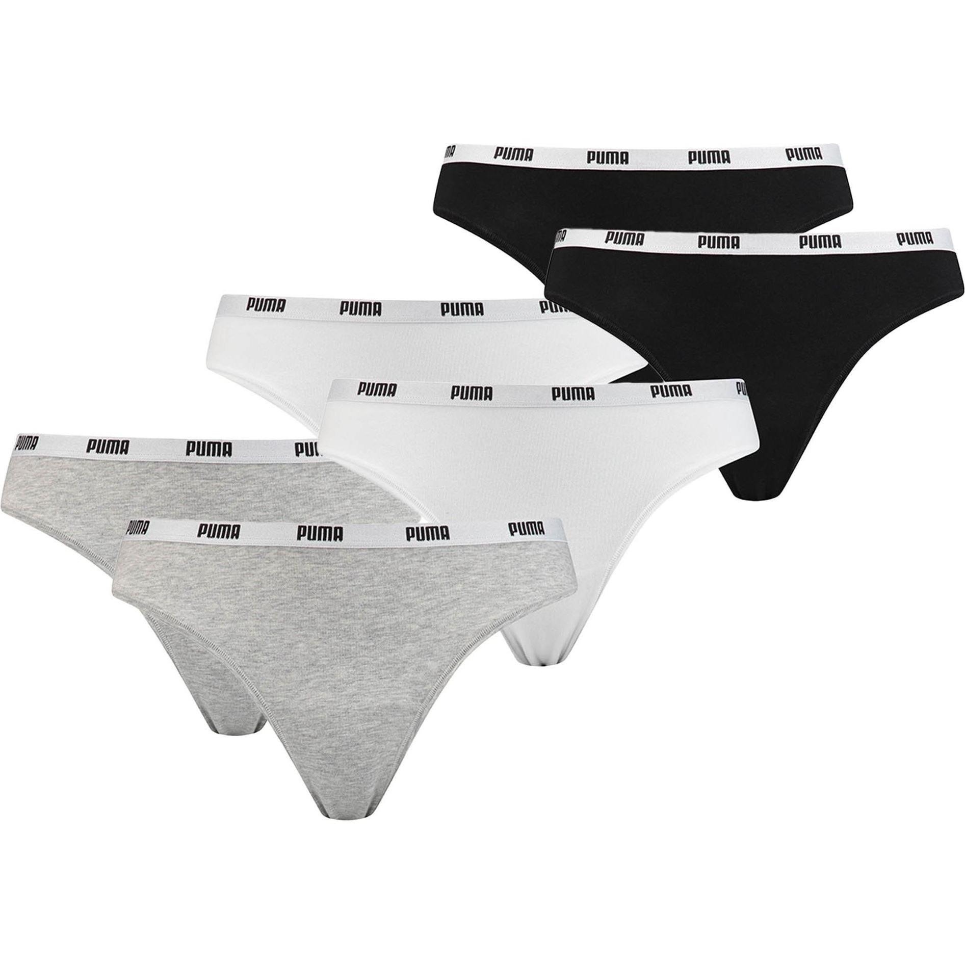Puma, Damen, Unterhosen, 6 Iconic, Mehrfarbig, (XL, 6er Pack)