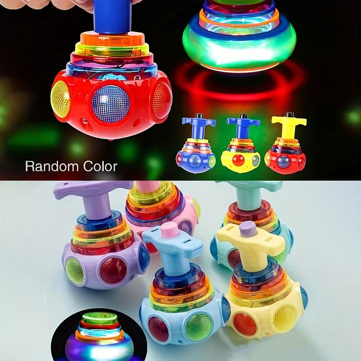Actual product image Activity Board Musical spinning top toy, spinning gyroscope, spinning top toy, musical toy (random colour)
