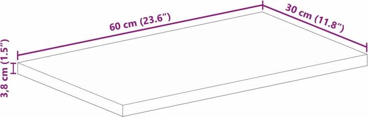 Produktbild vidaXL Tischplatte (60 x 30 cm)