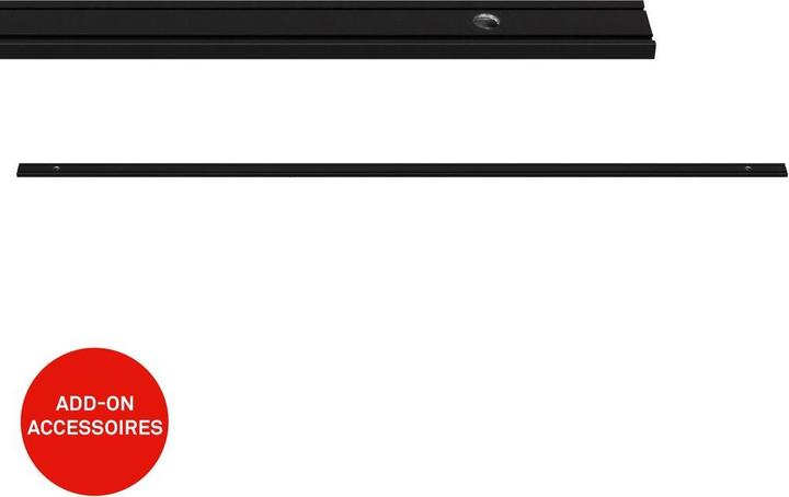 Briloner LUXTRAIL NV Schienensystem - 1m Schiene Schwarz, inkl. Endkappe, inkl. Verbinder