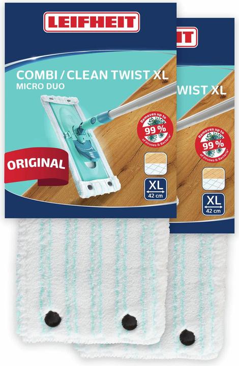 Produktbild Leifheit Bundle Wischbezug CLEAN TWIST XL/Combi XL micro duo (2er Set) (2 Stk.)