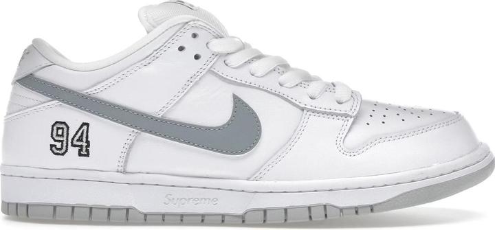 Image du produit Nike SB Dunk Low Supreme 94 White Metallic Silver (42.5)