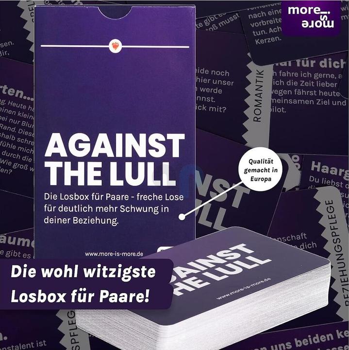 Immagine prodotto More is more CONTRO LA LENTEZZA - La scatola della lotteria per le coppie